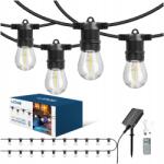 Kobi Light Kerti girland napelemes kültéri fényfüzér 20m 20x E27 2700K (004523)