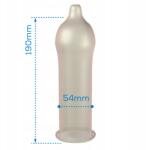 Pasante Regular átlátszó latex óvszer 54 mm-es tartállyal (5032331006647)