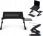 ModernHOME Laptop állvány, alumínium, összecsukható, állítható 11-17", fekete (PJJLT0005)