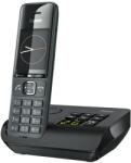 Gigaset Comfort 520A - Telefon DECT fără fir cu robot telefonic - Design elegant - Funcție hands-free - Protecție confortabilă a apelurilor - Agenda cu 200 de contacte, negru titan [versiunea germană] - S3085
