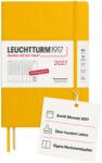 Leuchtturm1917 Planificator săptămânal 2027 Mediu (A5) - Germană, Floarea soarelui, 210 x 145 mm, ianuarie-decembrie (12 luni), prezentare generală săptămânală cu grilă orară 7: 00-22: 00 per coloană, copertă carton