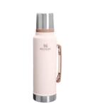 STANLEY 1913 Classic Legendary Thermos Bottle 1.4L - Termos Menține Cald sau Rece Timp de 40 de Ore - Termos din Oțel Inoxidabil - Fără BPA - Sigur pentru Mașina de Spălat Vase - Hammertone Rose Quartz - 1000