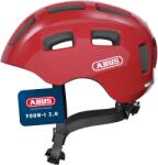 ABUS Casca de bicicleta ABUS Youn-I 2.0 - cu lumina pentru copii, adolescenti si adulti tineri - pentru fete si baieti - rosu, marimea M - 40169 (40169)