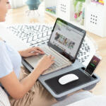 2317 InnovaGoods Suport portabil pentru laptop Deskion cu pernă XL V0103365 Suport laptop