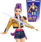Mattel Păpușă de modă Mattel KPop Demon Hunters HUNTR/X Rumi în ținuta de scenă Cum se face cu accesoriu pentru sabie, JRN35 (JRN35) Papusa