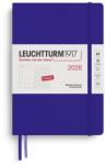 Leuchtturm1917 372705 Calendar săptămânal și caiet mediu punctat (A5) 2026, cerneală, engleză (372705)