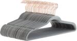 Amazon Basics Umerașe subțiri din catifea, anti-alunecare, pentru costume, pachet de 50, gri/auriu - AH_vnv1008 (AH_vnv1008)