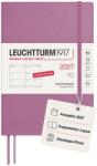 Leuchtturm1917 Calendar săptămânal 2027 Mediu (A5) - German, Dusty Rose, Softcover, 145 x 210 mm, 12 luni - ianuarie-decembrie 2027, 1 săptămână pe pagină dublă, hârtie de 80 g/m2 cu compatibilitate ridicată cu cern