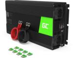 Green Cell Green Cell® 1500W/3000W 24V la 230V Convertor de tensiune pentru mașină pur sinusoidală Convertor cu invertor Putere sinusoidală pură Invertor solar Convertor DC AC Convertor curent Încărcător auto ru