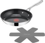 Tefal Tigaie Tefal Jamie Oliver by Direct Cook 24 cm, inclusiv protecție pentru tigaie, suprafață ceramică antiaderentă, etanșare de lungă durată, semnal termic, pentru toate tipurile de plite, oțel inoxida