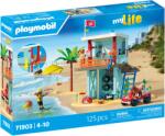 Playmobil | Vacanta pe plaja | Turn de salvare cu buggy de plajă | Jucării pentru vârsta de 4+ | Cadou pentru copii | Promovează creativitatea și simțul aventurii | Aventura pe plajă cu figurine și vehicul | 71