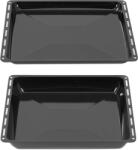 ICQN Set tăvi de copt ICQN 445 × 375 × 25 & 50 mm, compatibil cu Bauknecht, Indesit, Whirlpool Group & Algor, tăvi emailate pentru cuptor și aragaz - 445-set-25-50 (445-set-25-50)