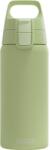 SIGG - Sticlă izolată pentru băuturi - Termos Shield Therm One Eco Green - băuturi carbogazoase - etanșă - lavabilă în mașina de spălat vase - fără BPA - 90% oțel inoxidabil reciclat - verde deschis - 0, 5
