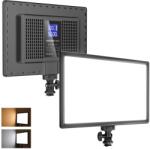 NEEWER Basics Lumină video cu panou LED de 13 inchi, Cameră DSLR cu reglare ultra subțire de 20 W. Lumină foto moale pentru taste foto Lumină video pentru redare în flux în studio, fotografie, înregistrare p