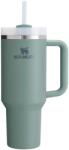 STANLEY Quencher H2.0 Flowstate Sticlă pentru băut cu pai 1.18L - Cană Termică Răcește Până la 11 Ore, 48 Cu Gheață - Se Poate Spăla în Mașina de Spălat Vase - Termos Fără BPA din Oțel Inoxidabil - Shale - 10