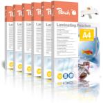 Peach Film de laminare peach A4-125 mic - 6x 100 buc - lucios - potrivit pentru toate mașinile de laminat - PP525-02 - PP525-02P (PP525-02P)
