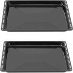 ICQN Set tavi de copt ICQN de 2 46, 5 × 37 × 3 cm, compatibile cu Siemens, Bosch, Beko, Constructa, Neff & Amica, tavi emailate pentru cuptoare si aragaz - icqn-bsh-backblech-30-30-set (icqn-bsh-backblech-
