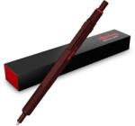 rOtring 600 Stilou cu bilă | Vârf mediu | Cerneală neagră | Stilou cu corp din metal complet | Culoare maro ciocolată | Zonă de prindere anti-derapantă, cu striații și corp hexagonal | Reîncărcabil - SAP_2204