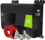 Green Cell PRO 300W/600W 12V la 230V Convertor de tensiune pentru mașină Pur Sine Volt Convertor Invertor Putere Sinusoidală Pură Invertor Solar Convertor DC AC Convertor de curent