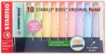 STABILO - Highlighter - BOSS ORIGINAL Pastel - Placemat de 10 - cu 10 culori diferite - F58678 (F58678)