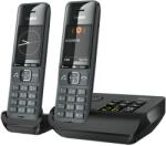 Gigaset Comfort 520A Duo - 2 telefoane DECT fără fir cu robot telefonic - Cea mai bună calitate audio cu funcție hands-free - Nu deranjați - Agenda de adrese 200 de contacte, negru titan [versiunea germană] -