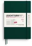 Leuchtturm1917 planificator lunar cu caiet 2027 Compoziție (B5) - engleză, verde pădure, copertă moale, 16 luni (01.11. 2026-28.02. 2028), 132 pagini de note punctate cu cuprins - 400340 (400340)