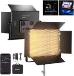 NEEWER Set de lumini video panou LED bicolor NEEWER 150W 1440 LED-uri 49500 Lux la 0, 5m 2500K - 8500K CRI96+/TLCI97+ 0 - 100% functie de reglare APP/2.4G/Panel/DMX control pentru fotografie de studio profes
