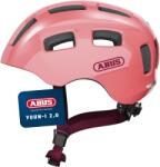 ABUS Casca de bicicleta ABUS Youn-I 2.0 - cu lumina pentru copii, adolescenti si adulti tineri - pentru fete si baieti - coral, marimea M - 40157