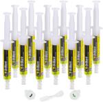 ERRECOM Brilliant - 12 x 7, 5 ml, indicator de fluorescență UV pentru detectarea scurgerilor de agent frigorific în sistemele de aer condiționat auto, inclusiv adaptoare 1/4 SAE și 5/16 SAE (pentru R410a, R32