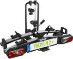 EUFAB 11523 suport biciclete PREMIUM 2 Plus, potrivit pentru biciclete electrice, pentru hayon mari, complet pre-asamblat, protectie antifurt, 2 biciclete, cupla remorca, negru/gri, (LxAxA) aprox. 115x67x61