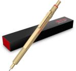 rOtring 600 Creion mecanic | Mina HB de 0, 5 mm | Creion cu mina rotativă cu corp complet metalic | Aur | Zonă de prindere antiderapantă și corp hexagonal - 2158796 (2158796)