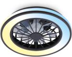 BRILONER - Ventilator LED de tavan cu iluminare, telecomanda, motor DC silențios, 5 viteze, CCT, reglabil, lampă cu ventilator, plafoniera LED, ventilator plafoniera, 38 cm, negru - 3970015 (3970015)