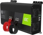 Green Cell PRO 1000W/2000W 12V la 230V Convertor de tensiune pentru mașină Pure Sine Volt Convertor Invertor Putere Sinusoidal Pur Invertor Solar Convertor DC AC Convertor de curent Încărcător pentru rulotă
