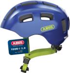 ABUS Casca de bicicleta ABUS Youn-I 2.0 - cu lumina pentru copii, adolescenti si adulti tineri - pentru fete si baieti - albastru (sclipitor), marimea M (52-57 cm) - 40159 (40159)