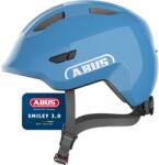 ABUS Cască pentru copii ABUS Smiley 3.0 - cască de bicicletă cu o potrivire adâncă, design prietenos pentru copii și spațiu pentru o împletitură - pentru fete și băieți - albastru (albastru strălucitor), m