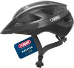 ABUS Casca de bicicleta de drum ABUS Macator - casca de bicicleta sportiva pentru incepatori - si pentru purtatori de coada - pentru barbati si femei - titan (gri lucios), marimea L - 87217 (87217)