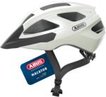 ABUS Casca de bicicleta de drum ABUS Macator - casca de bicicleta sportiva pentru incepatori - si pentru purtatorii de coada de porc - pentru femei si barbati - alb lucios, marimea M - 67332 (67332)