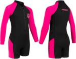 CRESSI Costum de baie pentru copii Cressi Shorty 2mm - costum de baie pentru copii cu protectie UV, la frig, protectie meduze - costum de baie pentru fete si baieti - negru/roz - 15/16 ani - XDG006409 (XDG00