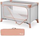 Hauck Pătuț de voiaj hauck pentru bebeluși cu deschidere XL, Dream N Play Plus Dusty Cork - 601006 (601006)