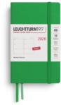 Leuchtturm1917 372726 Buzunar pentru calendar săptămânal (A6) 2026, frunză de primăvară, engleză (372726)