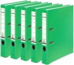 Falken 5x Dosar din plastic PP-Color 5 cm îngust DIN A4 verde deschis - 15047984 (15047984)