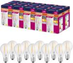 OSRAM LED Star Value Classic A75 LED Lampă pentru soclu E27, formă de bec, FIL, 1055 Lumen, cald alb (2700K), înlocuitor pentru becuri tradiționale de 75W, nedimabil, pachet de 10 bucăți - 4058075288676