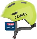 ABUS Cască pentru copii ABUS Smiley 3.0 - cască de bicicletă cu o potrivire adâncă, design prietenos pentru copii și spațiu pentru o împletitură - pentru fete și băieți - galben strălucitor, mărimea S - 67