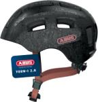 ABUS Casca de bicicleta ABUS Youn-I 2.0 - cu lumina pentru copii, adolescenti si adulti tineri - pentru fete si baieti - neagra cu model floral, marimea S - 67045 (67045)
