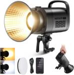 NEEWER Lumină video LED NEEWER CB120B 120W cu control APP 2.4G, COB, bicolor, 2700K - 6500K, 78000 lux la 1m/mod CCT/CRI97/12 scene/montură Bowens, lumină continuă pentru fotografie de studio/înregistrări vi