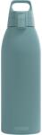 SIGG - Sticlă izolată pentru băuturi - Termos Shield Therm One Morning Blue - băuturi carbogazoase - etanș - lavabil în mașina de spălat vase - fără BPA - 90% oțel inoxidabil reciclat - gri albastru - 1.5L