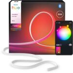 Philips OmniGlow bandă luminoasă micro LED 10m, 2700 lm, bandă LED colorată pentru ambianță, iluminare indirectă flexibilă, lumină uniformă, decupabilă, control prin aplicație și voce - 929004608201