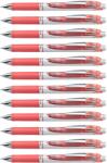 Pentel Pentel EnerGel XM BL77 gel cu mecanism de împingere, coral (pachet de 12) - BL77-P3X-VE (BL77-P3X-VE)