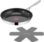 Tefal Jamie Oliver by Direct Cook tigaie 28 cm, inclusiv protecție pentru tigaie, suprafață ceramică antiaderentă, etanșare de lungă durată, semnal termic, pentru toate tipurile de aragaz, rezistentă la cup