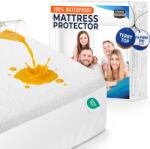 Utopia Bedding husă de protecție pentru saltea 182 x 213 x 43 cm, impermeabilă, topper pentru saltea certificat Oeko-TEX, respirabilă, protecție saltea, elastică, albă - UB0050 (UB0050)